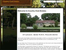 Tablet Screenshot of countryclubestates.org